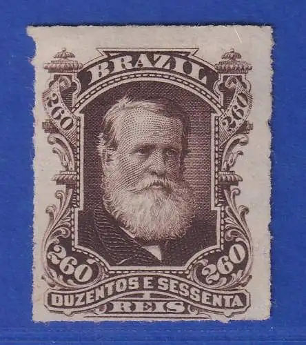 Brasilien 1878 Kaiser Dom Pedro II. 260 R Mi.-Nr. 44 (*)