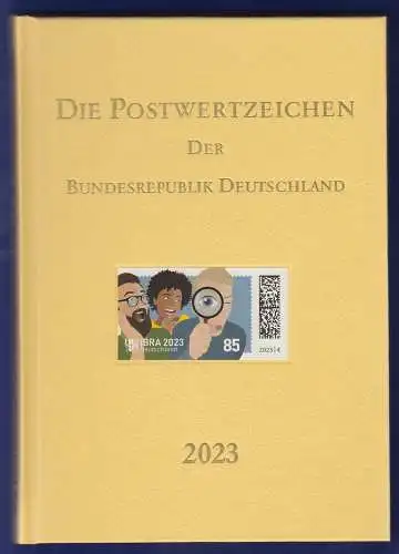 Briefmarken JAHRBUCH Bundesrepublik Deutschland 2023 kpl. bestückt mit Schuber.