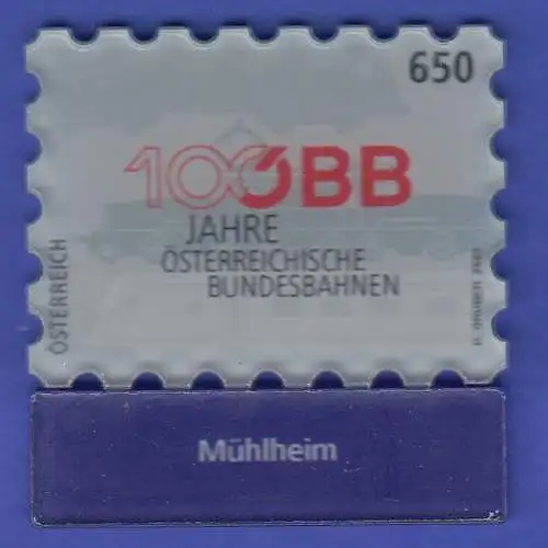 Österreich 2023 Sondermarke ÖBB - Bahnhof Mühlheim Mi.-Nr. 3749 **