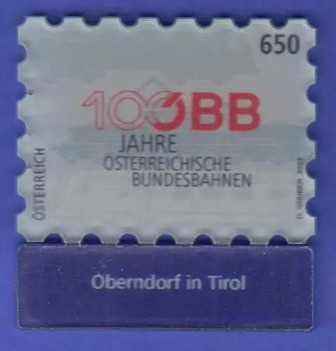 Österreich 2023 Sondermarke ÖBB - Bahnhof Oberndorf in Tirol Mi.-Nr. 3749 **