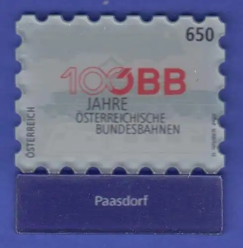 Österreich 2023 Sondermarke ÖBB - Bahnhof Paasdorf Mi.-Nr. 3749 **