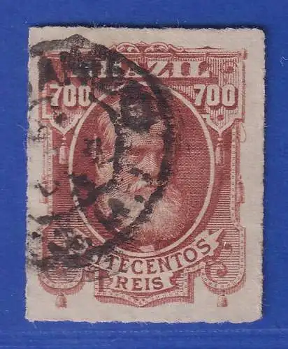 Brasilien 1878 Dom Pedro II. 700 R Mi.-Nr. 46 gestempelt