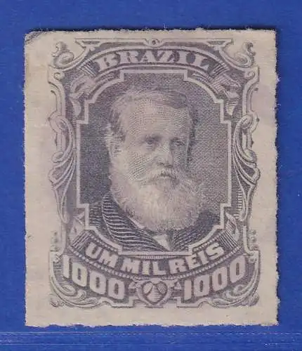 Brasilien 1878 Dom Pedro II. 1000 R Mi.-Nr. 47 gestempelt, ANSEHEN 