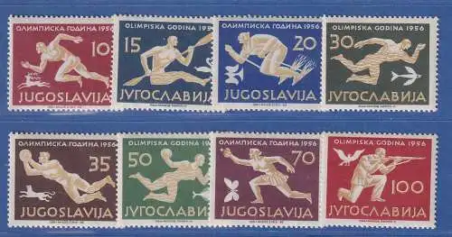 Jugoslawien 1956 Olympische Sommerspiele Melbourne Mi.-Nr.804-811 **/ MNH