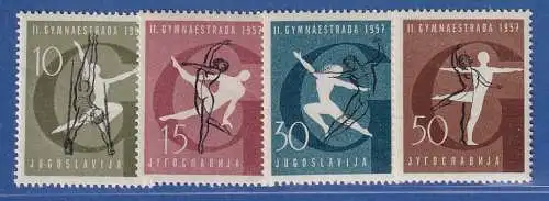 Jugoslawien 1957 2.Weltgymnastikspiele Mi.-Nr.823-826 **/ MNH