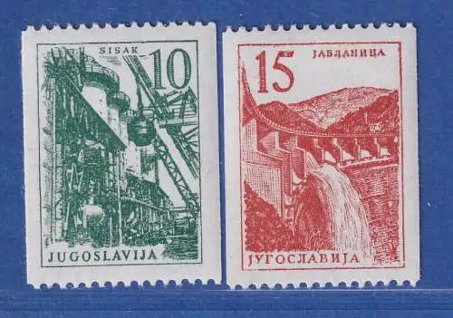 Jugoslawien 1958 Technik und Architektur Mi.-Nr.839-840 **/ MNH