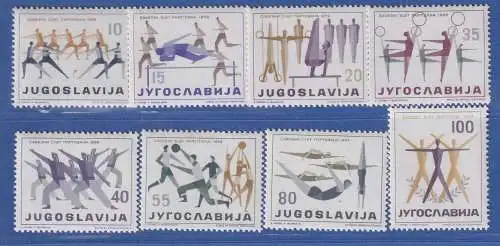 Jugoslawien 1959 Sportvereinigung PARTIZAN Mi.-Nr. 900-907 **/ MNH