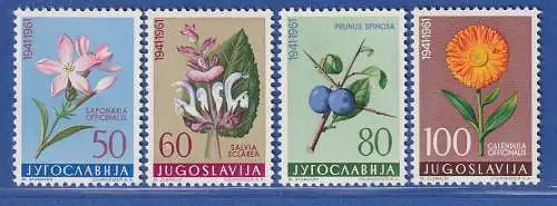 Jugoslawien 1961 Jugoslawische Flora IV Mi.-Nr. 943-951 **/ MNH