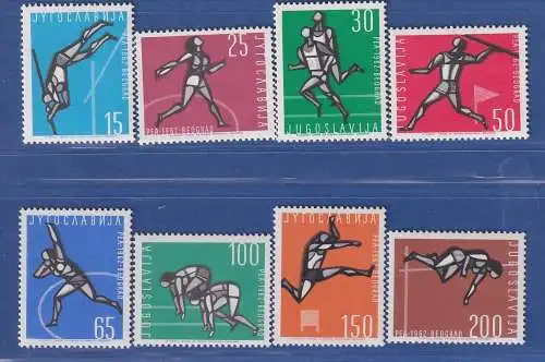 Jugoslawien 1962 Leichtathletik-Europameisterschaft Mi.-Nr. 1016-1023 **/ MNH