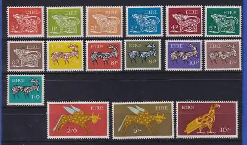 Irland 1968/69 Alte Tierdarstellungen Mi.-Nr. 210-225 postfrisch **/ MNH 