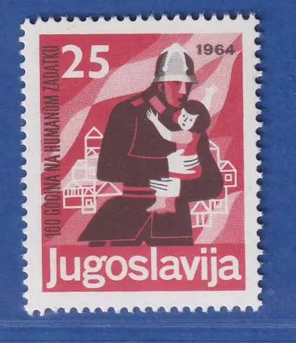 Jugoslawien 1964 100.Jahre jugoslawische Feuerwehren Mi.-Nr.1075**/ MNH