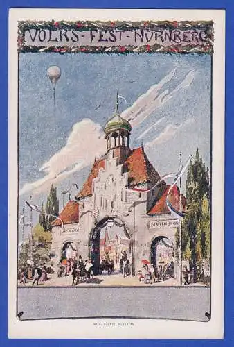 Bayern 1901 Privatganzsache Volksfest Nürnberg ungebraucht