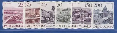 Jugoslawien 1965 20.Jahrestag der Befreiung Mi.-Nr.1106-1111 **/ MNH