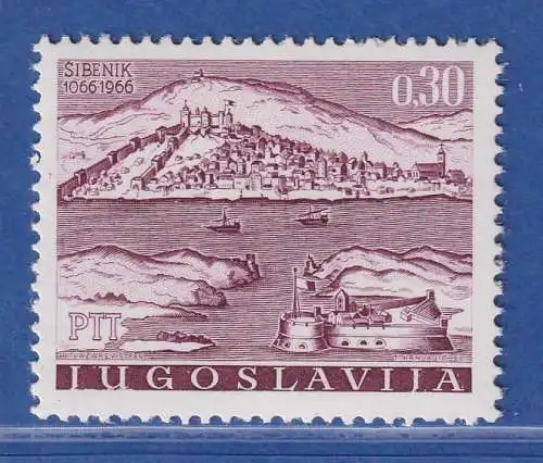 Jugoslawien 1966 900 Jahre Stadt Sibenik Mi.-Nr.1184 **/ MNH