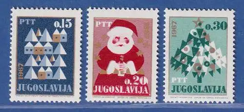 Jugoslawien 1966 Weihnachten und Neujahr Mi.-Nr. 1197-1199 **/ MNH