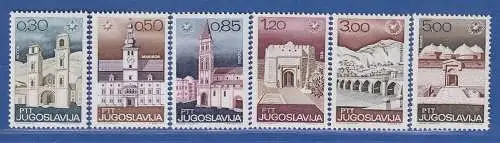 Jugoslawien 1967 Internationales Jahr des Tourismus  Mi.-Nr. 1222-1227 **/ MNH