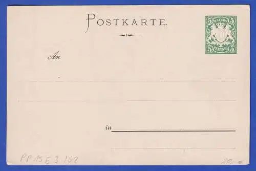 Bayern 1898 Privatganzsache Schmuck-Postkarte Eisenbahn Flügelrad ungebraucht