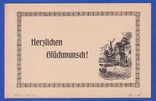 Bayern 1906 Privatganzsache Drucksache Herzlichen Glückwunsch ungebraucht