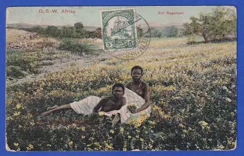 Deutsch-Südwestafrika 1910 AK Zur Regenzeit O KEETMANSHOOP gel. nach München