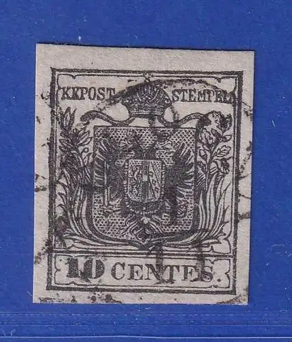 Lombardei-Venetien 1850 Wappen 10 C Mi.-Nr. 2 Xa gestempelt 