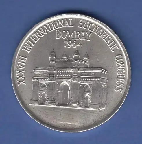 XXXVIII INTERNATIONAL EUCHARISTIC CONGRESS BOMBAY 1964  edle Medaille, Silber ?