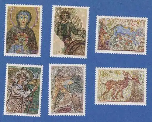 Jugoslawien 1970 Mosaik-Kunst  Mi.-Nr.1369-1374 **/ MNH