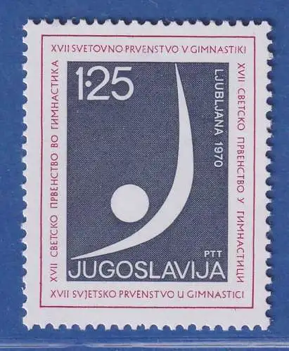 Jugoslawien 1970 Turn-Weltmeisterschaften, Ljubljana Mi.-Nr.1398 **/ MNH