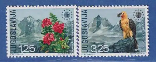 Jugoslawien 1970 Europäsches Naturschutzjahr. Mi.-Nr.1406-1407 **/ MNH