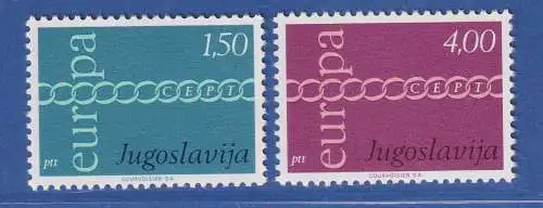 Jugoslawien 1971 Europa  Mi.-Nr.1416-1417 **/ MNH