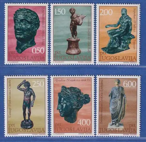 Jugoslawien 1971 Antike Bronzestatuen  Mi.-Nr.1431-1436 **/ MNH