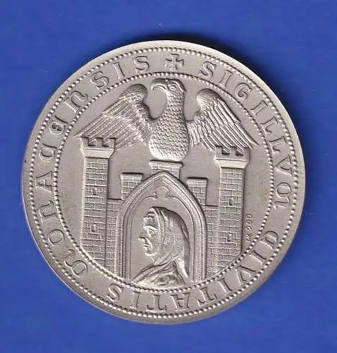 Silbermedaille München Isartor und altes Stadtsiegel  24g/Ag900 vz