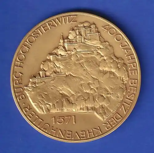 Bronze-Medaille 1971 Franz Khevenhüller Burg Hochosterwitz  47g vz