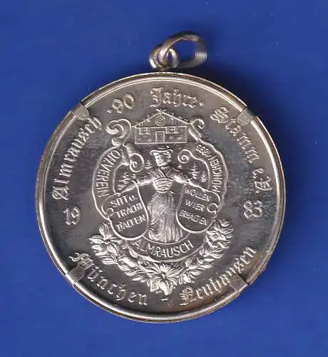 Bayern Silbermedaille 1983 Winthir-Kirche München-Neuhausen in Schmuckfassung