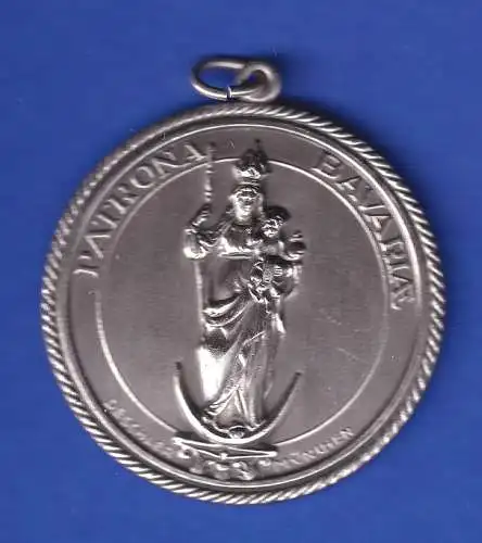 Patrona Bavariae und Bayerisches Wappen - Medaille mit originaler Öse 