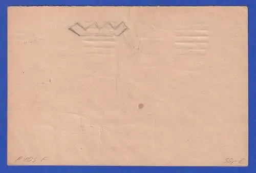 Bayern 1919 GA Postkarte Mi.-Nr. P105F O MÜNCHEN gel. innerorts