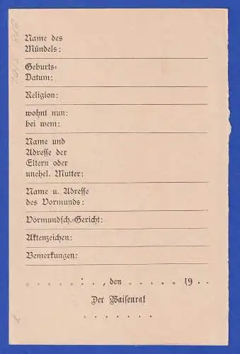 Bayern 1910 GA Dienstpostkarte/Behörde Mi.-Nr. DPB 5/02 ungebraucht