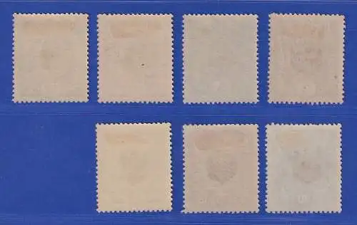 Österreich 1918 Lokalausgabe Tirol Lot 7 Werte ungebraucht *