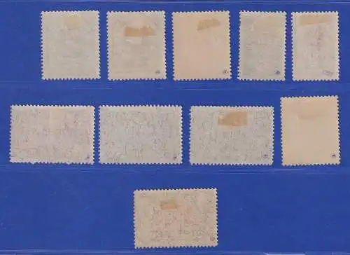 Österreich 1921 Lokalausgabe Tirol Volksabstimmung 10 Werte ungebraucht *