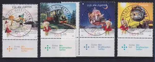 Bund 2009 "Unser Sandmännchen" Mi.-Nr. 2748-51 Satz schön gestempelt WITTENBERG