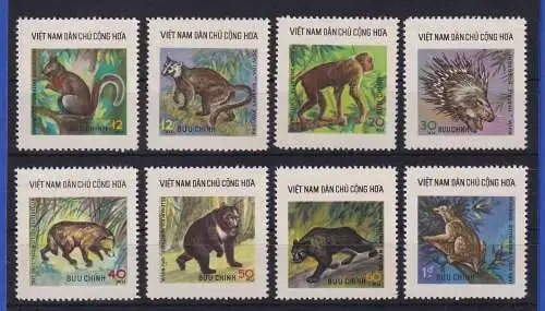 Vietnam 1976 Wildtiere Mi.-Nr. 843-850 (*)