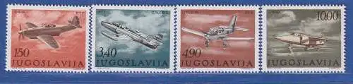 Jugoslawien 1978  Tag der jugoslawischen Luftwaffe  Mi.-Nr.1721-1724 **/ MNH