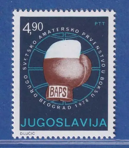 Jugoslawien 1978  2.Weltmeisterschaften im Amateurboxen Mi.-Nr.1727 **/ MNH