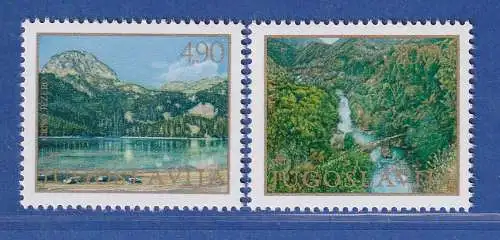 Jugoslawien 1978  Naturschutz Dumitor Gebirge, Tara Fluss Mi.-Nr.1741-1742 **/ MNH