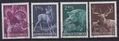 Österreich 1959 Internationalen Jagdrates Mi.-Nr.1062-65 4 Werte kpl. gestempelt