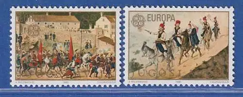 Jugoslawien 1981. Europa: Folklore Gemälde N. Arsenovic  Mi.-Nr.1883-84 **/ MNH