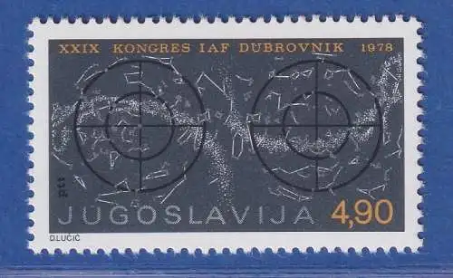 Jugoslawien 1978  Kongress der Internationalen Astro.Födera. Mi.-Nr.1743 **/ MNH