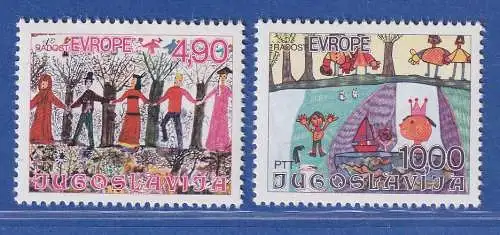 Jugoslawien 1978  Europäisches Kindertreffen Mi.-Nr.1744-1745 **/ MNH