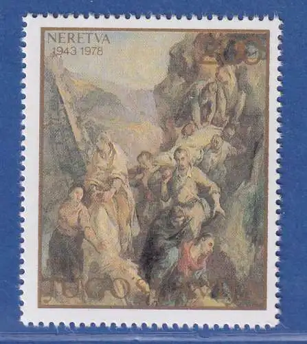 Jugoslawien 1978  35. Jahrestag der Schlacht an der Neretva  Mi.-Nr.1754 **/ MNH