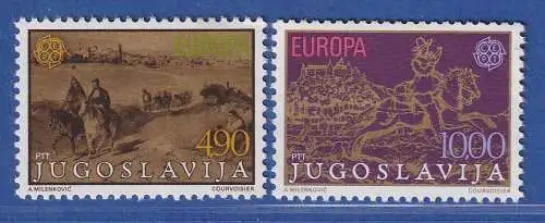 Jugoslawien 1979  Europa Post- und Fernmeldewesen Mi.-Nr.1787-1788 **/ MNH