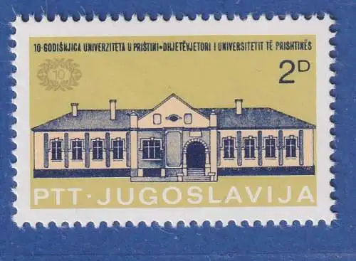 Jugoslawien 1979  10 Jahre Universität Pristina Mi.-Nr.1808 **/ MNH